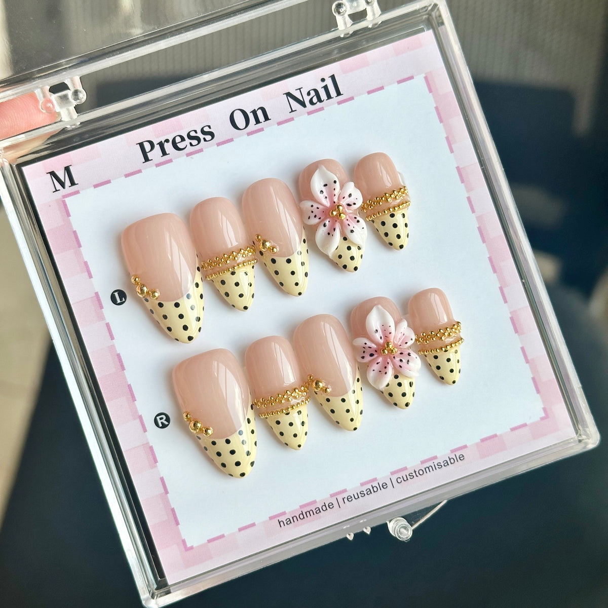 Yellow Polka Tips