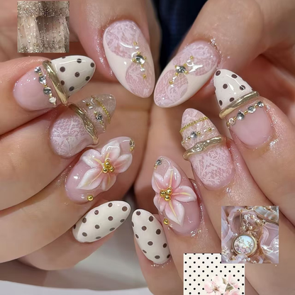 Floral Lace & Polka Dots